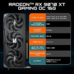 GIGABYTE Radeon RX 9070 XT Gaming OC 16G Graphics Card - Image 5