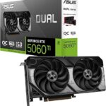 ASUS Dual GeForce RTX™ 5060 Ti 16GB GDDR7 OC Edition Graphics Card
