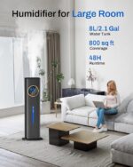 Humidifier Large Room Bedroom with Night Light, 2.1Gal(8L) Humidifiers for Home