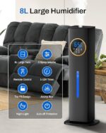 Humidifier Large Room Bedroom with Night Light, 2.1Gal(8L) Humidifiers for Home - Image 5